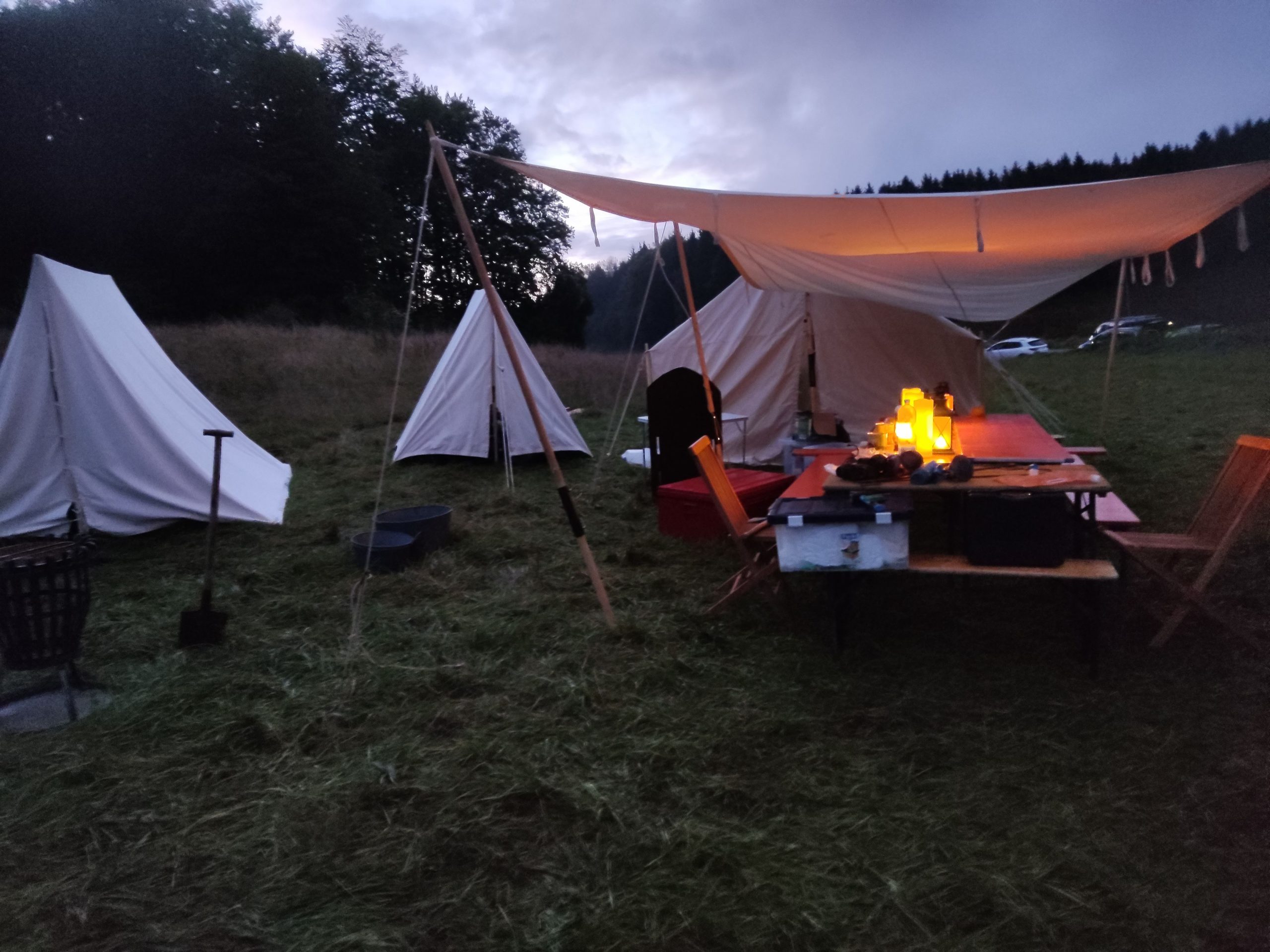 Abendstimmung im Lager