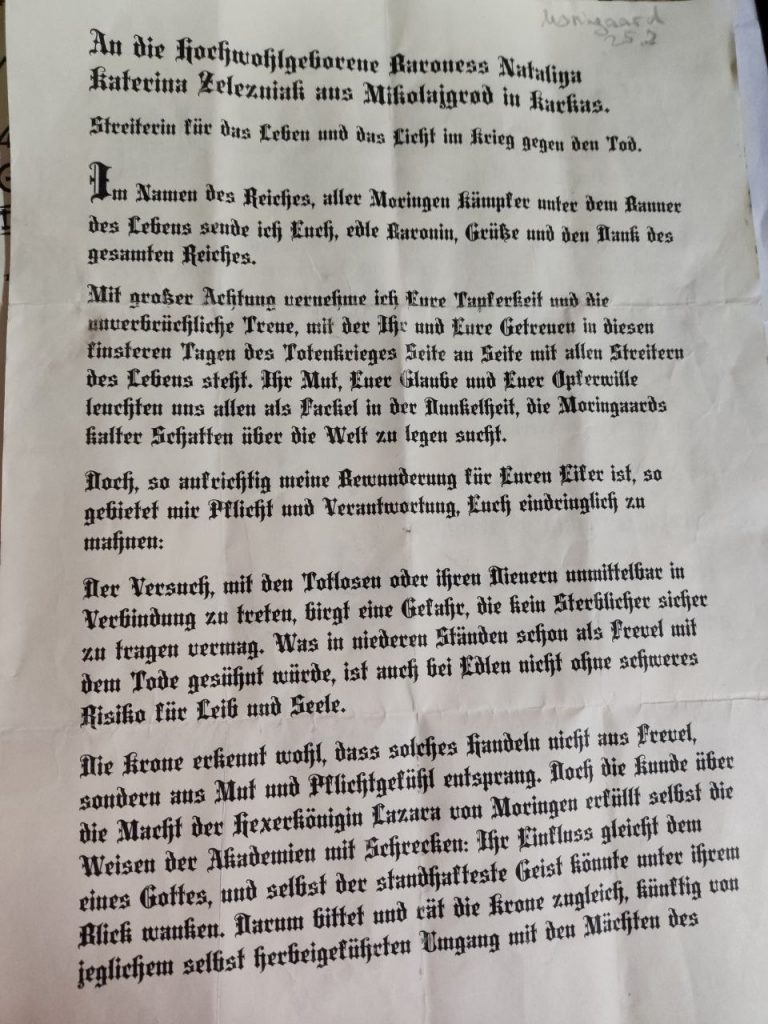 Der Brief der bahianischen Regierung